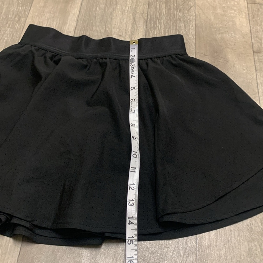 90 Degrees By Reflex Hypersonic Active Performance Tiered Biker Shorts Skort - Picture 4 of 8